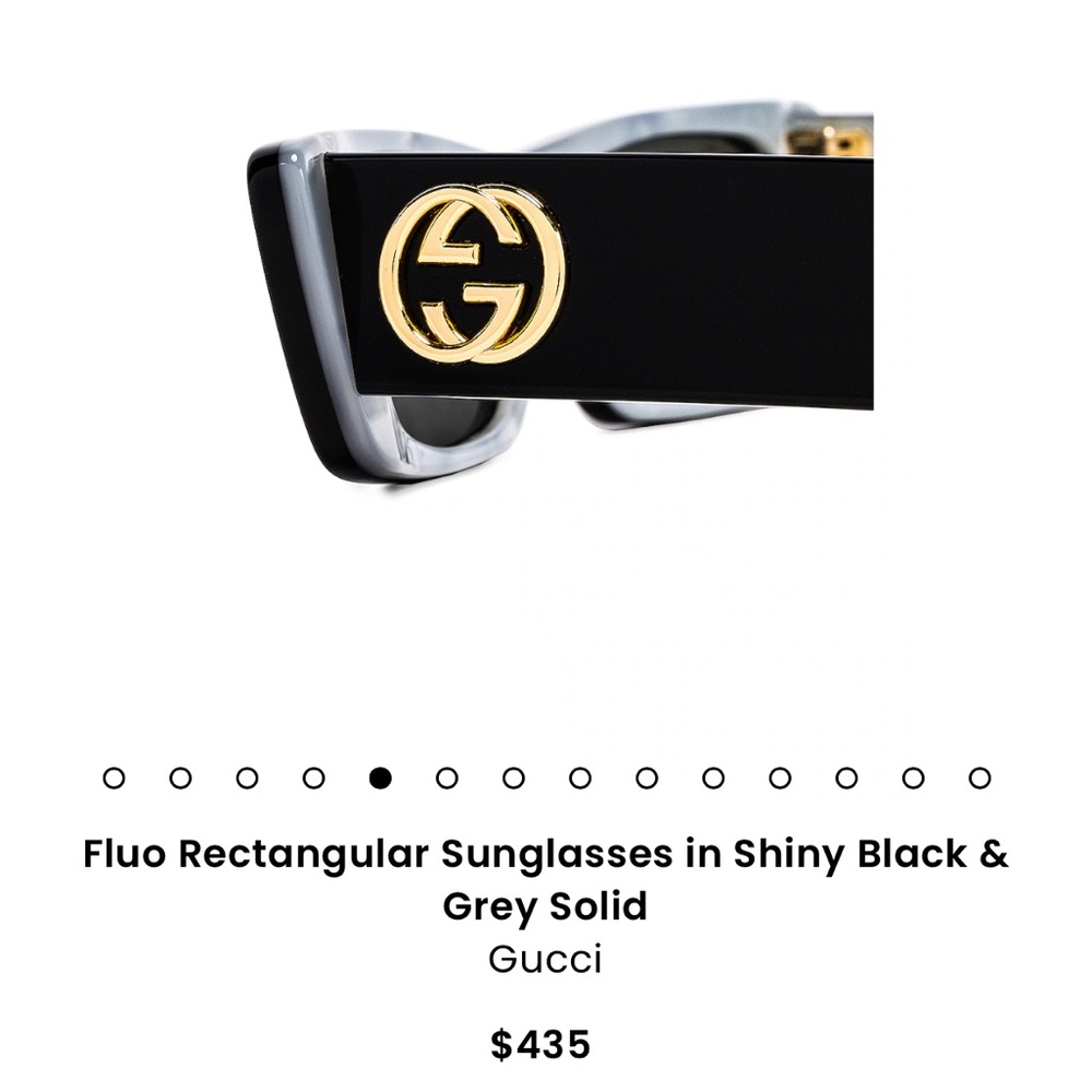 Gucci Fluo Rectangular Sunglassess - image 3